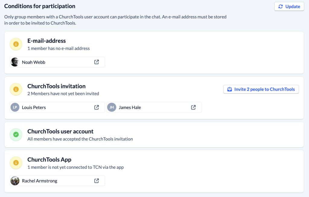 Screenshot Groups Settings Group-chat Conditions for participation