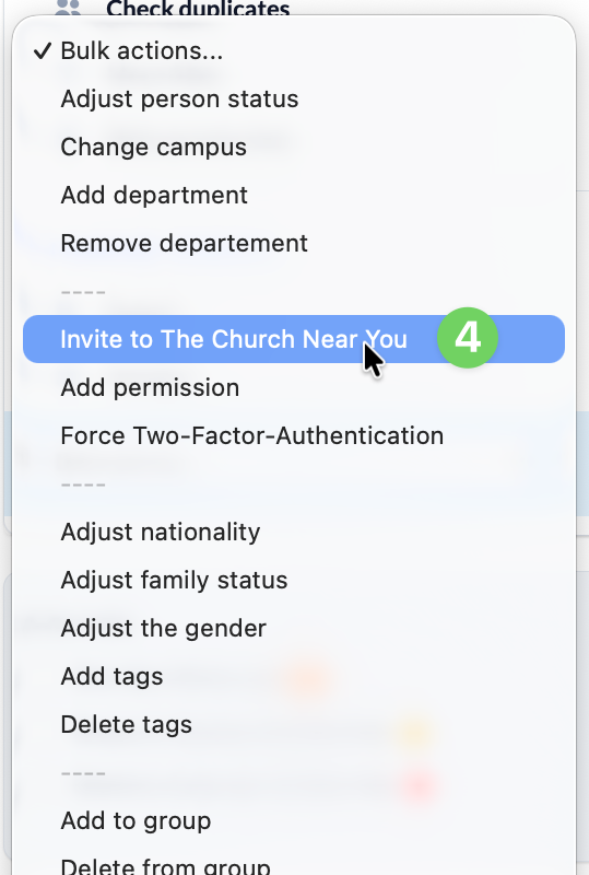 Screenshot Persons List of People List of Bulk action