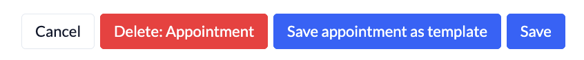 Screenshot Calendar Appointment Event Save appointment as template