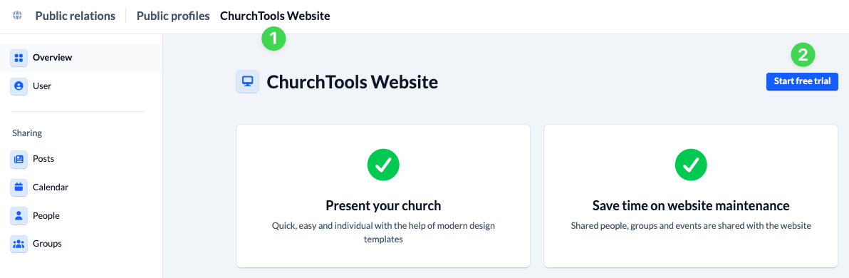 View a screenshot of the public relations website