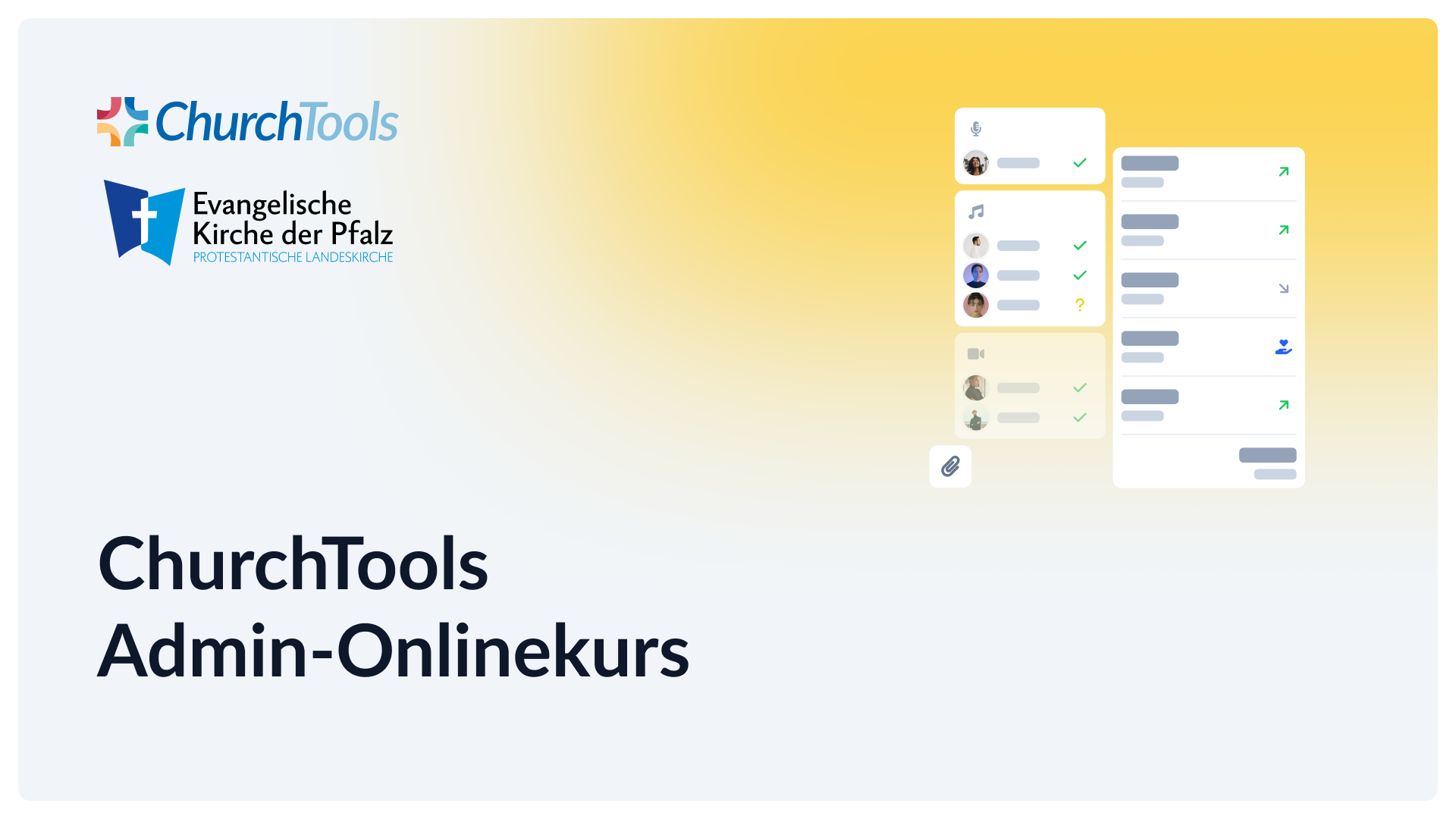 ChurchTools Admin-Onlinekurs für die Evangelische Kirche der Pfalz