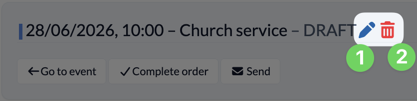 Screenshot Events Orders edit oder delete order