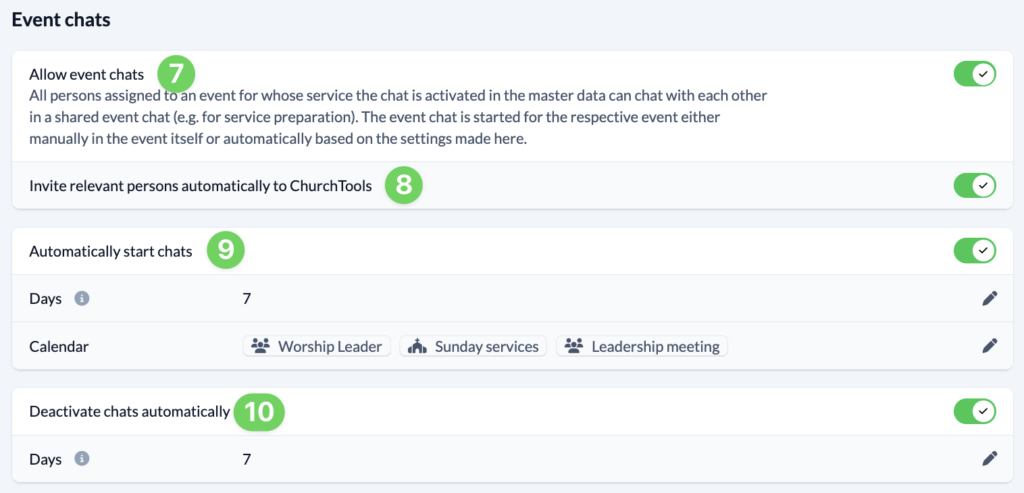 Screenshot System settings Chat Event-Chats