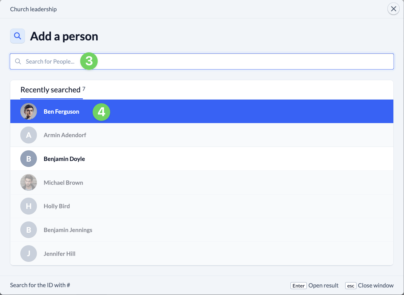 Screenshot Grtoups Members Add a person
