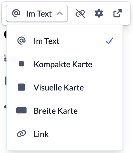 Screenshot Mentions Menu Options