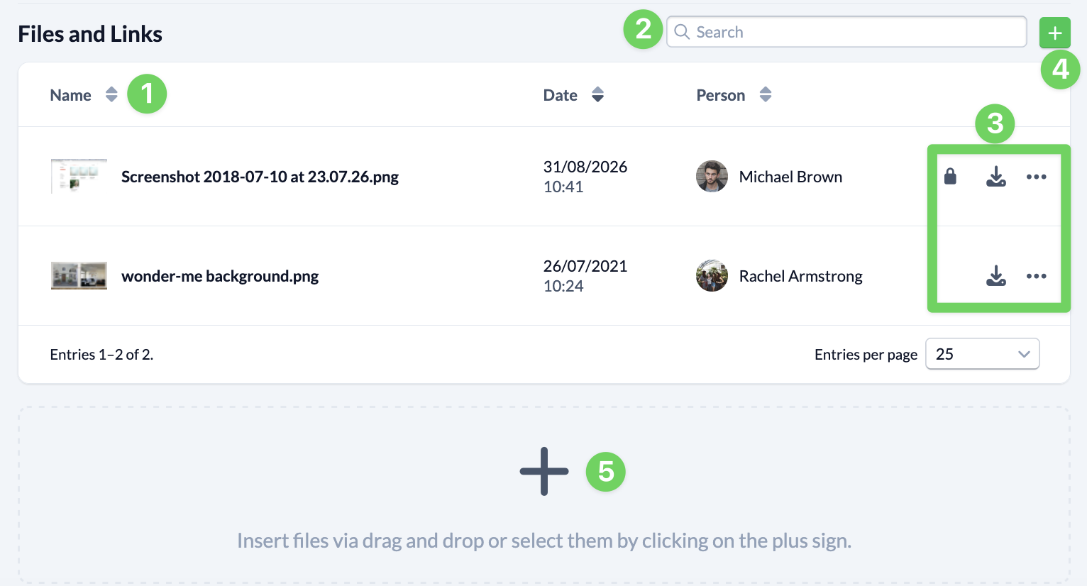 Screenshot Wiki Files and Links