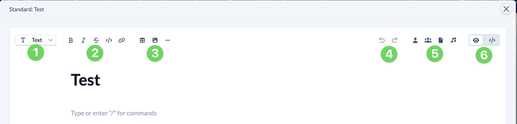 Screenshot Wiki Text editor
